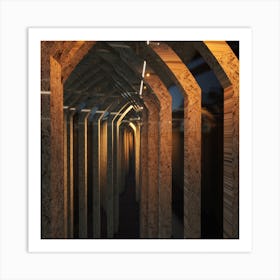 Tunnels Art Print