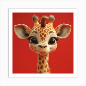 Giraffe 40 Art Print