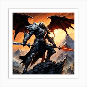 Demon Warrior Warth Art Print