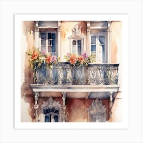 Balcony Painting Art Print