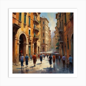 City Street Art Print