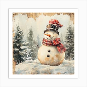 Snowman 6 Art Print