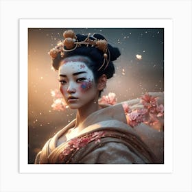 Geisha 4 Art Print