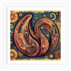 Paisley4gogh Art Print