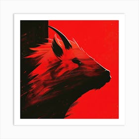 Red Bull Art Print