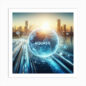 Aquass - Futuristic City Art Print