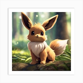 Pokemon Eevee 3 Art Print