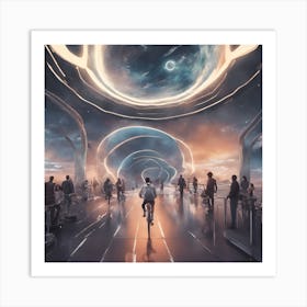 Futuristic Cityscape Art Print