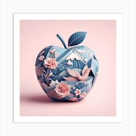 Apple Paper Art Art Print