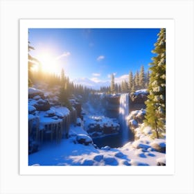 Snowy Forest Art Print