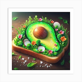 Avocado On Toast Art Print