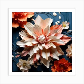 Paper Flowers 4 Art Print