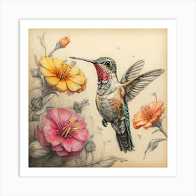 Hummingbird 61 Art Print