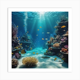 Underwater Life Art Print