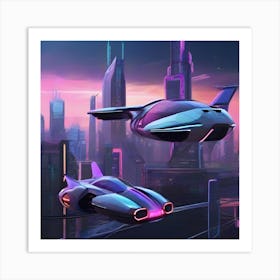 Futuristic Cityscape 5 Art Print