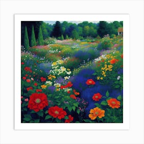 Flower Garden Art Print