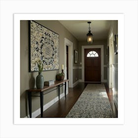 Hallway Stock Videos & Royalty-Free Footage 8 Art Print