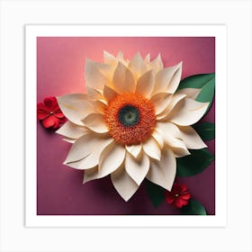 Paper Flower Art Print