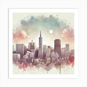 San Francisco Skyline 4 Poster