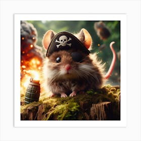 Pirate Mouse Art Print