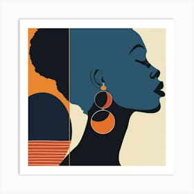 African Woman Canvas Print 2 Art Print