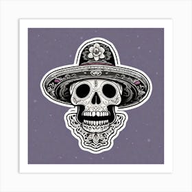 Day Of The Dead Skull 20 Art Print