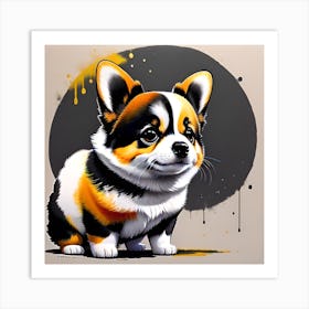 Corgi Art Print