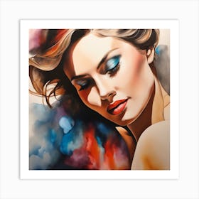 Portrait Of A Woman 5 Art Print