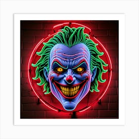 Joker Neon Sign Art Print