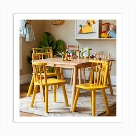 Kids Wood Store Style Wooden Windsor Kids Chairs (2) 2024 05 07t171518 Art Print