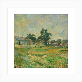 House In The Countryside.Printed wall painting, high-level art. Art Print