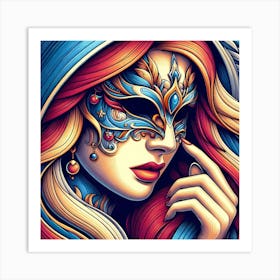 Venetian Mask Art Print