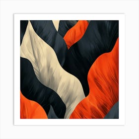 Abstract Leaves Art Print