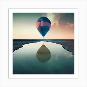 Hot Air Balloon In The Sky Art Print