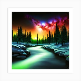 Galaxy Sky Art Print