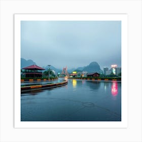 Wet City Art Print