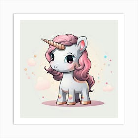 Cute Unicorn 250 Art Print