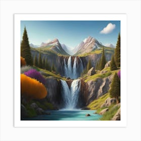 Waterfall 7 Art Print