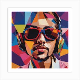 Dj pop art Art Print