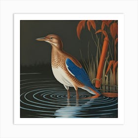 Bird In The Water Art Print