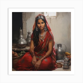 Indian Woman 1 Art Print