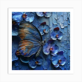 Blue Butterfly Art Print