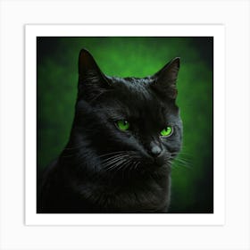 An Art Print Of A Black Cat The Cat Should Have 3 Art Print