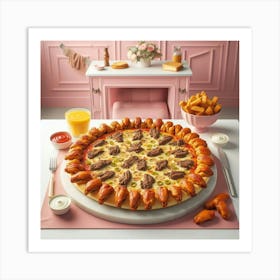 Pizza Ad Art Print