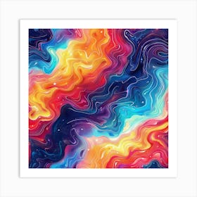 Abstract Aura (5) Art Print