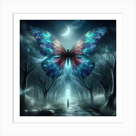 Butterfly In The Forest 15 Art Print