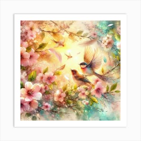 Cherry Blossoms Art Print