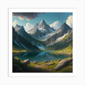 Mountain Landscape 6 Art Print