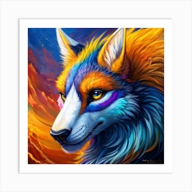 Wolftop Art Print