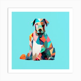 Geometric Dog Art Print